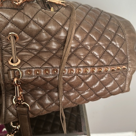 Rebecca Minkoff Brown/Bronze quilted bucket bag - Picture 10 of 11